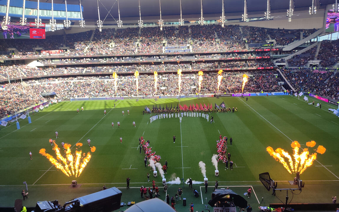 Showdown with Dizzee Rascal- Saracens Rugby Club